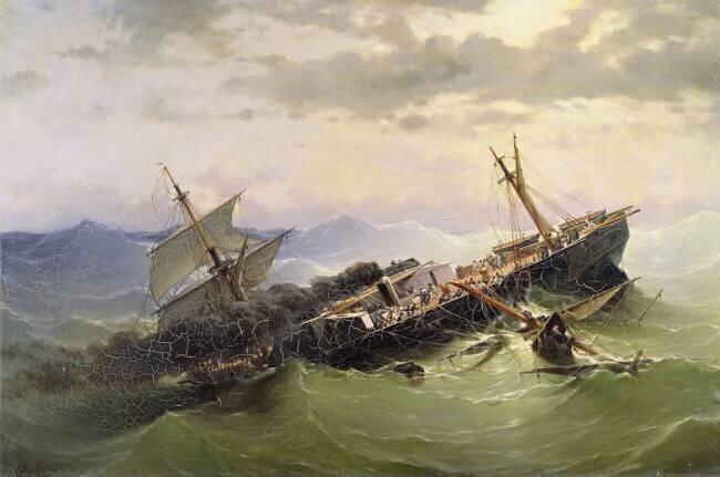 Seascape Pierre-Emile Berthélemy
