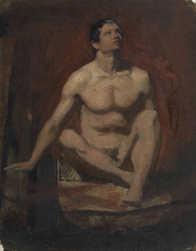 Seated Male Nude William Etty