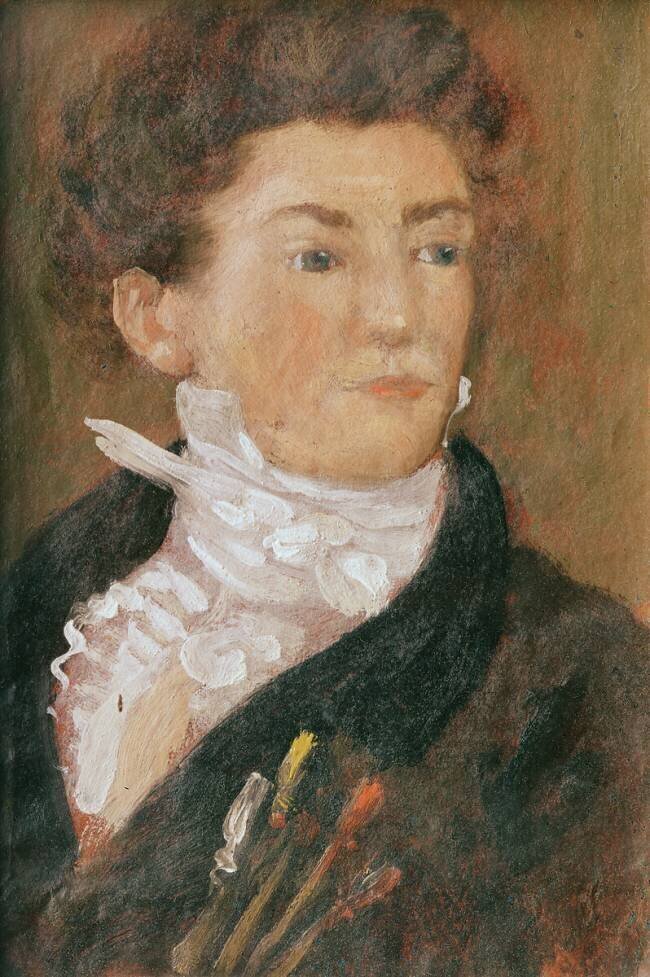 Self portrait with paintbrushes at the age of 18 Théodore Géricault