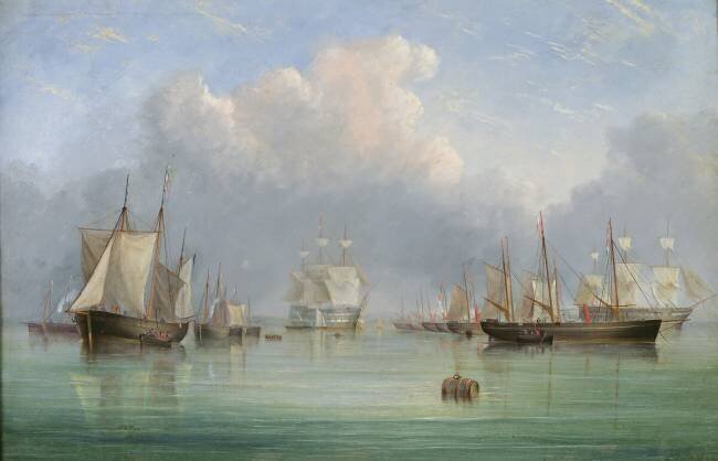 Ships off Ryde Arthur Wellington Fowles