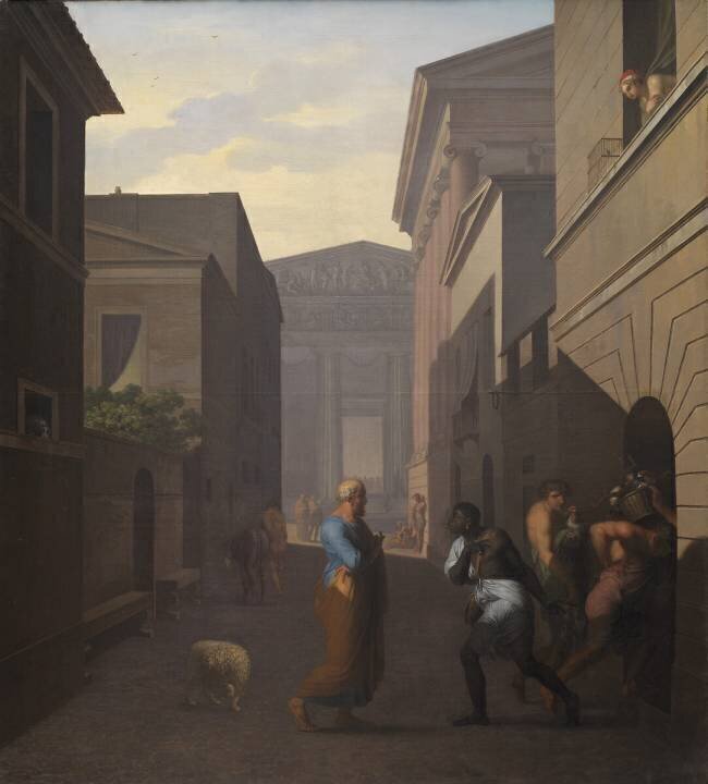 Simo and his former slave Sosia Nicolai Abraham Abildgaard