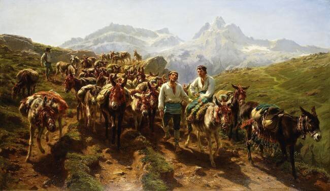 Spanish Muleteers Crossing the Pyrenees Rosa Bonheur