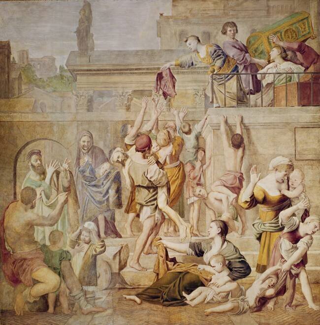 St. Cecilia Distributing Alms Domenichino