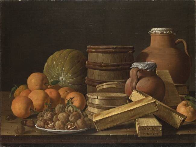 Still Life with Oranges and Walnuts Luis Meléndez