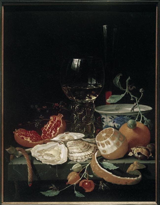 Stillleben mit Austern Abraham Mignon