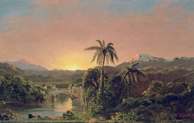 Sunset in Equador Frederic Edwin Church