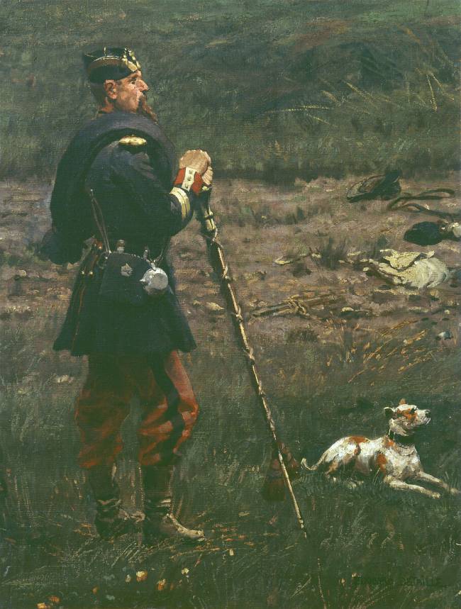 Tambour-major de la Garde impériale et son chien Edouard Detaille