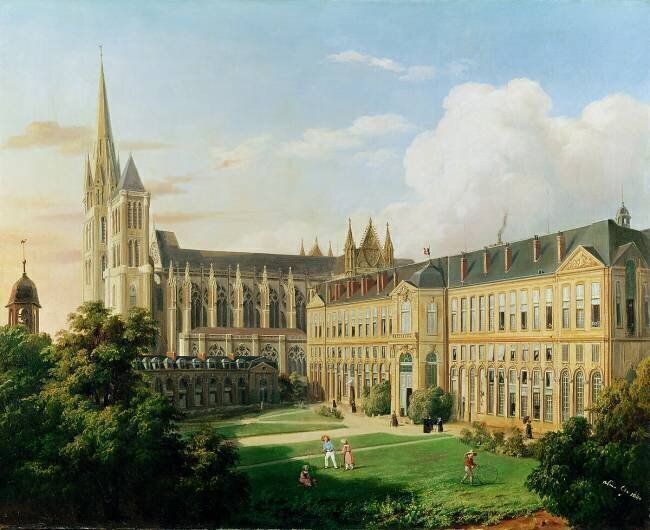 The Abbey Church of Saint-Denis and the School of the Legion of Honour in 1840 Aline Clement