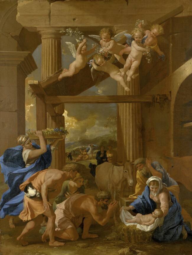 The Adoration of the Shepherds Nicolas Poussin