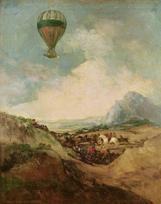 The Ascent of the Montgolfier Francisco de Goya