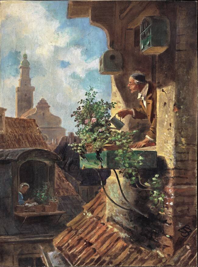 The Attic Room Carl Spitzweg