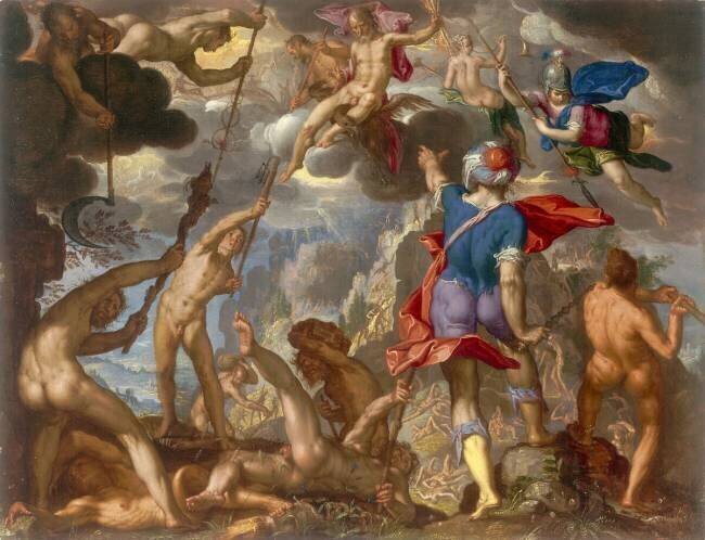 The Battle between the Gods and the Giants Joachim Wtewael