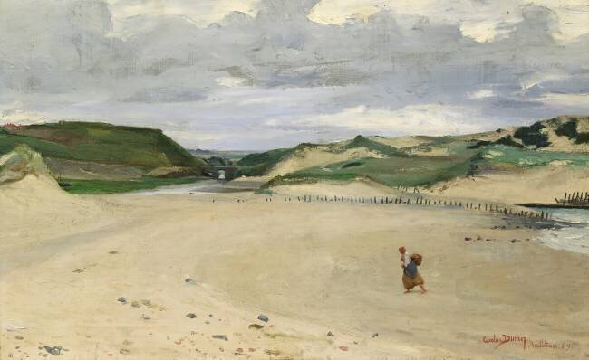 The Beach at Ambleteuse Carolus-Duran