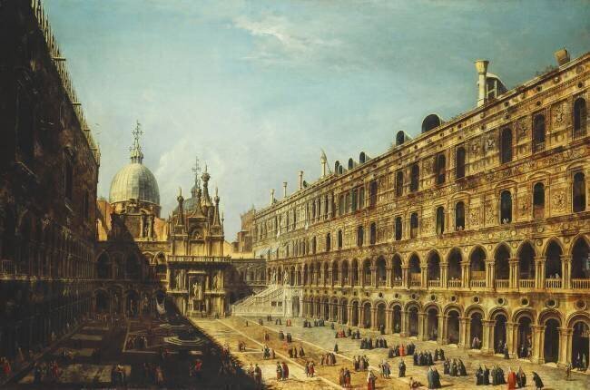 The Courtyard of the Doge's Palace Michele Marieschi