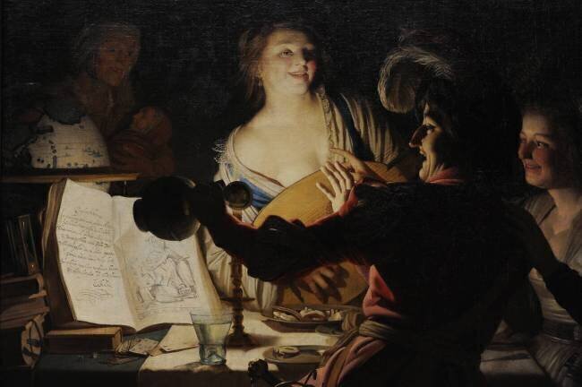 The Debauched Student Gerrit van Honthorst