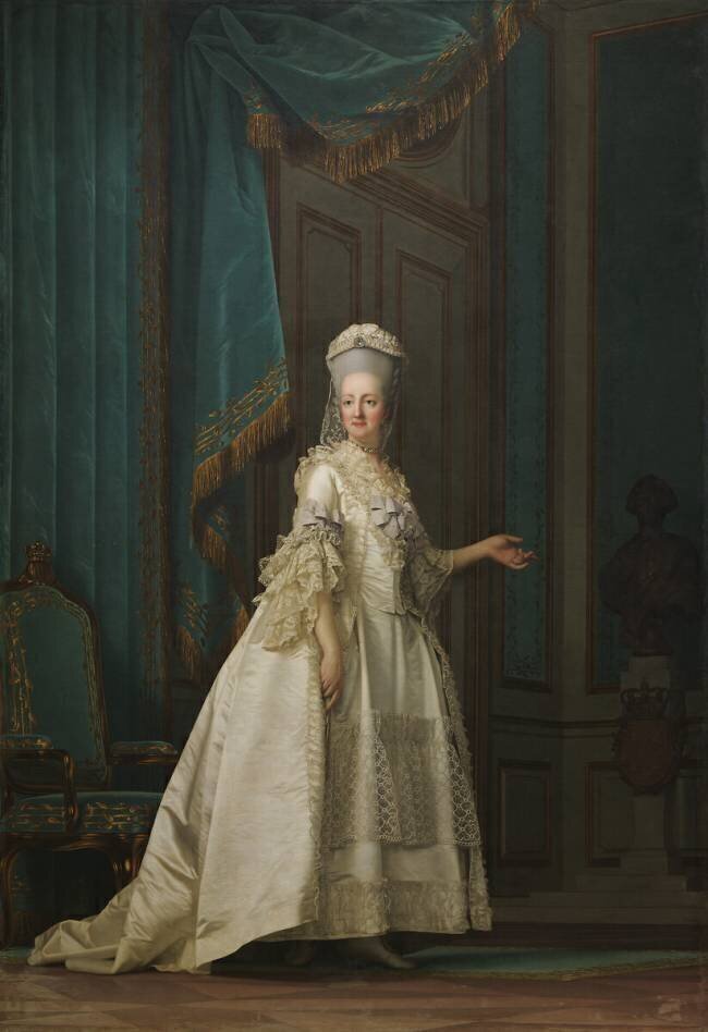 The Dowager Queen Juliane Marie of Denmark Vigilius Erichsen