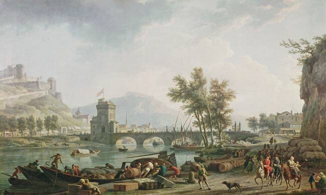The edge of a fair Joseph Vernet