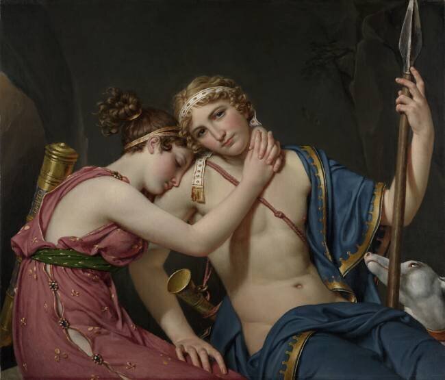 The Farewell of Telemachus and Eucharis Jacques-Louis David