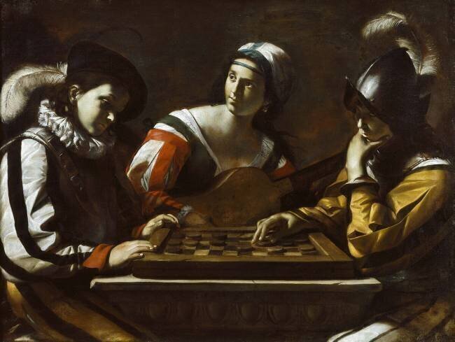 The Game of Draughts Mattia Preti