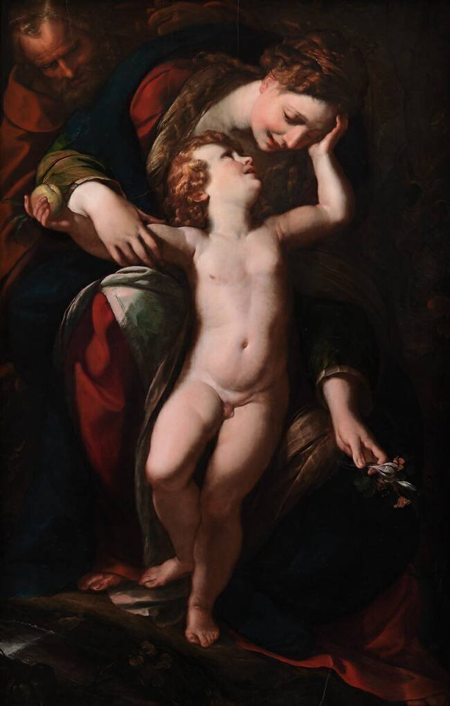 The Holy Family Giulio Cesare Procaccini
