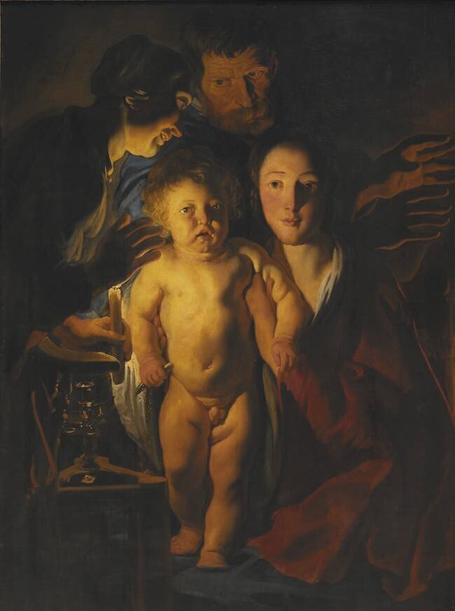 The Holy Family Jacob Jordaens