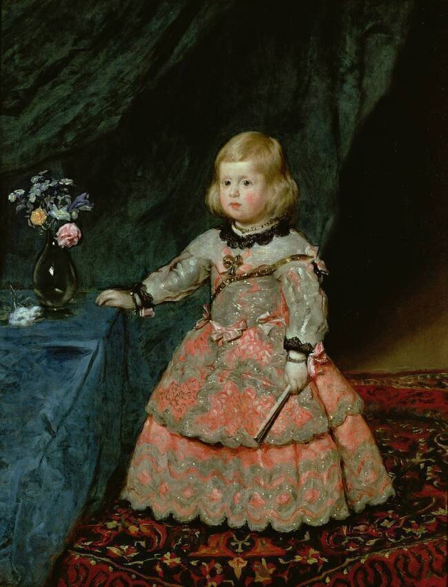 The Infanta Margarita Teresa of Spain in a Red Dress Diego Vélasquez
