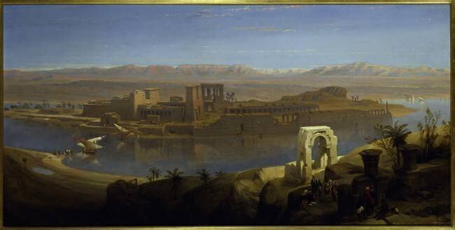 The Island of Philae, Nubia David Roberts