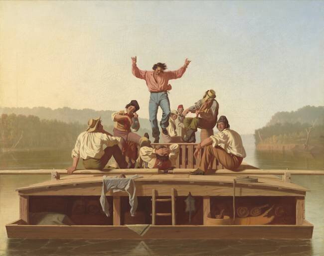 The Jolly Flatboatmen George Caleb Bingham