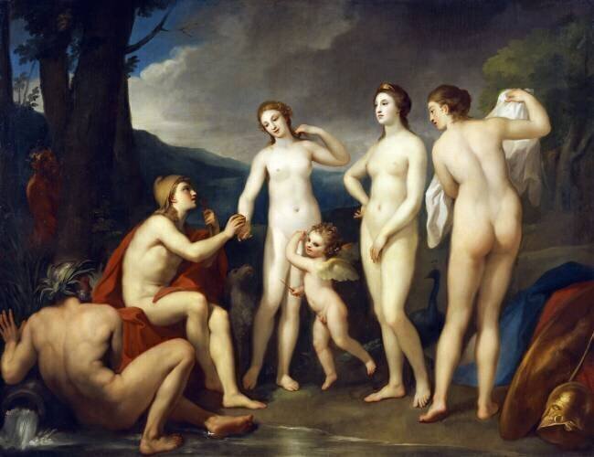 The Judgment of Paris Anton Raphaël Mengs