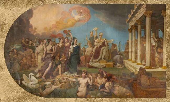 The king giving the arts the Charles X Museum Antoine-Jean Gros