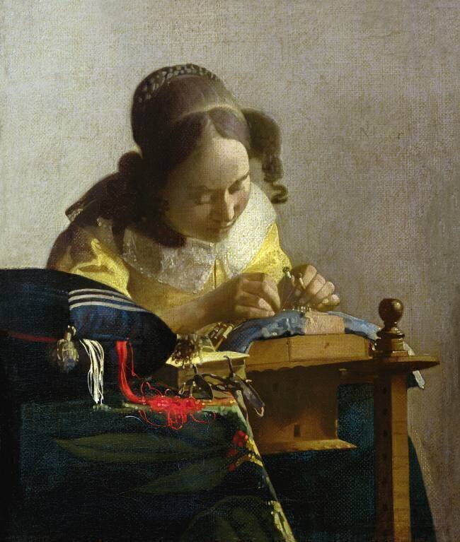 The Lacemaker Johannes Vermeer