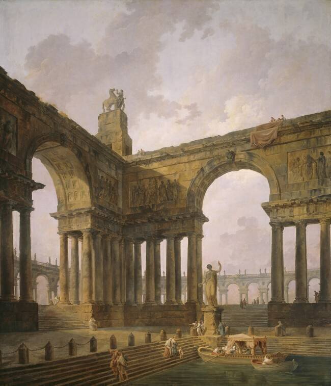The Landing Place Hubert Robert