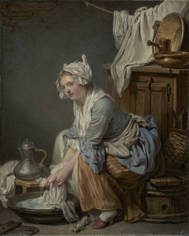 The Laundress Jean-Baptiste Greuze