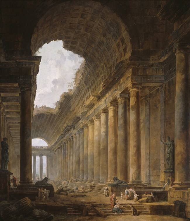 The Old Temple Hubert Robert