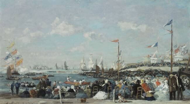 The Regatta at Le Havre Eugène Boudin