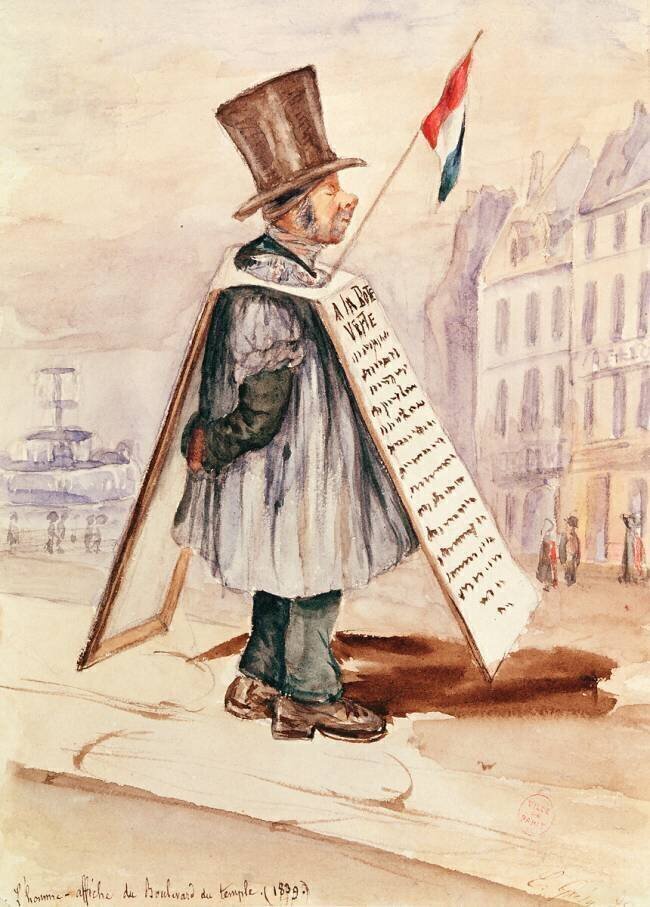 The Sandwich Board Man French School