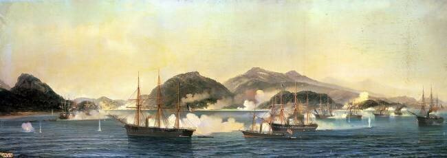 The Second Battle of Shimonoseki Jean-Baptiste-Henri Durand-Brager