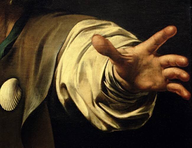 The Supper at Emmaus - detail Caravaggio