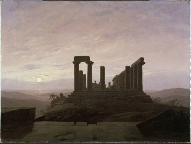 The Temple of Juno in Agrigento Caspar David Friedrich