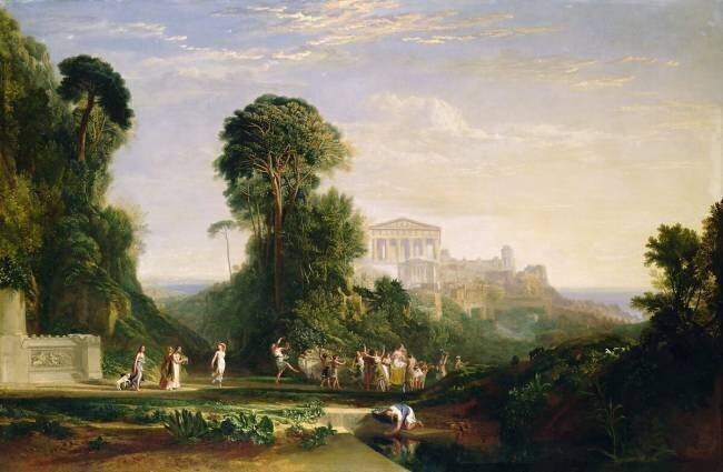 The Temple of Jupiter - Prometheus Restored Joseph Mallord William Turner