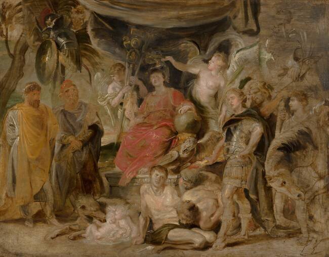 The Triumph of Rome: The Youthful Emperor Constantine Honouring Rome Peter Paul Rubens