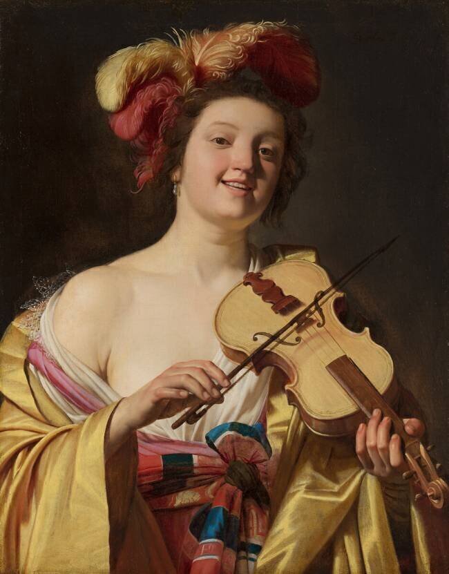 The Violin Player Gerrit van Honthorst