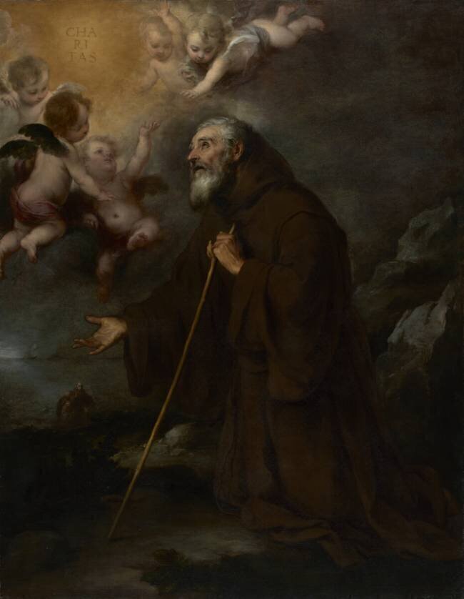 The Vision of Saint Francis of Paola Bartolomé Esteban Murillo