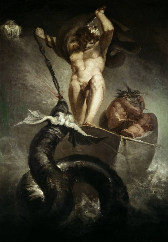 Thor fighting the Midgard serpent Johann Heinrich Füssli
