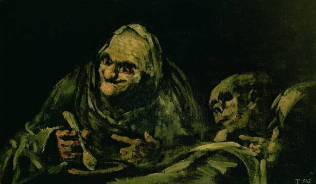 Two Old Men Eating Francisco de Goya