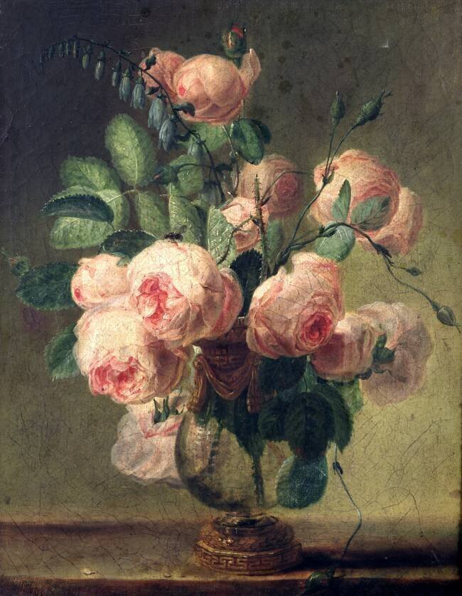 Vase de fleurs Pierre Joseph Redouté