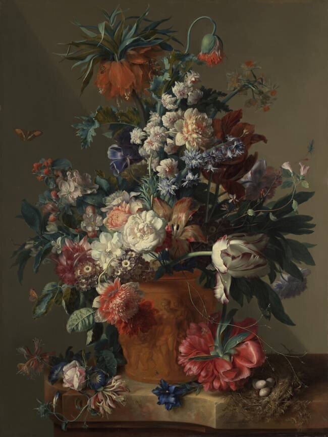 Vase of Flowers Jan van Huysum