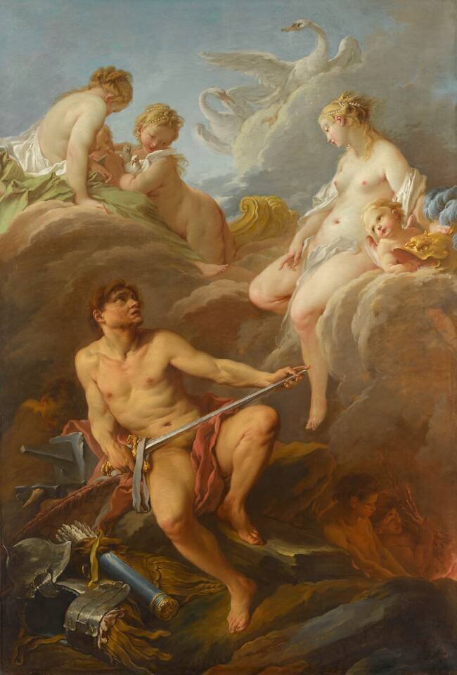 Vénus demandant à Vulcain des armes pour Enée François Boucher