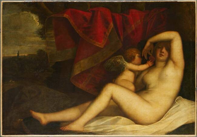 Vénus et l'Amour Alessandro Varotari