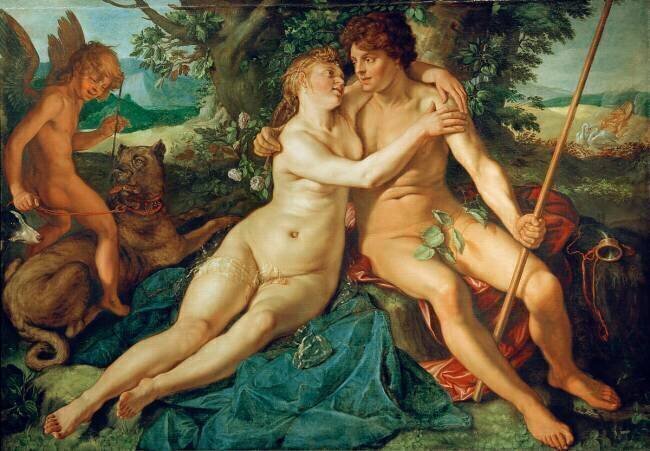 Venus and Adonis Hendrick Goltzius